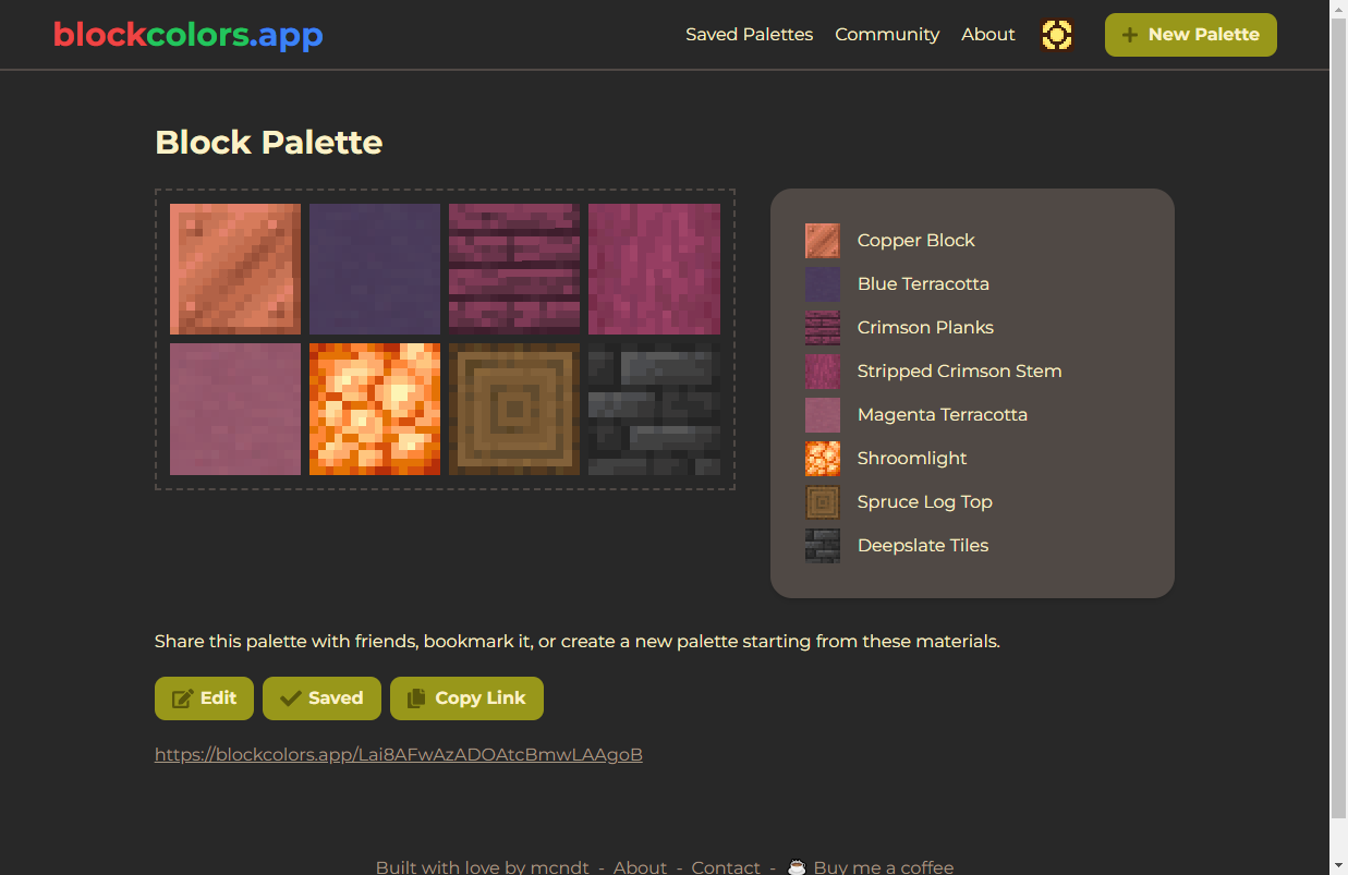 Palette viewer